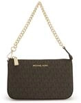 Michael Kors Women MD Chain POUCHETTE Bag, Braun_Dunkelbraun