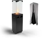 Planika - Faro &ndash; Terrassenheizer Gas schwarzer, 8kW tragbarer und freistehender,
