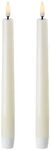 Piffany Copenhagen Uyuni Lighting Taper 2er Set LED Stabkerzen 2,3 x 20 cm Echtwachs