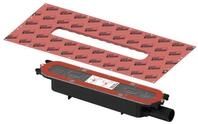 TECEdrainprofile Ablauf waagr. f&uuml;r Rinnenprofil DN 40, Aufbauh&ouml;he 65 mm 673001