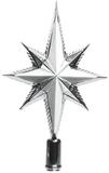 KAE Christbaumspitze Stern Kunststoff Glitzer 25cm Weihnachtsspitze Tannenbaumspitze