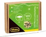 Idena 31483 - LED Micro Lichterkette mit 120 LEDs in Warmwei&szlig;, mit USB Stecker und