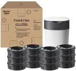 Tommee Tippee Twist & Click Advanced Windeleimer, mit 12-er Pack Nachf&uuml;llkassetten