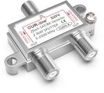 DUR-line SAT & BK-Verteiler - 2-Fach Splitter - voll geschirmt - Unicable & HD