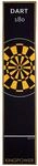Kingpower Dartteppich mit Abwurflinie, Dart Zubeh&ouml;r mit Motiv, Dartmatte mit Oche,