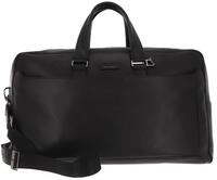 Piquadro Modus Weiche Reisetasche aus Leder, Schwarz, zeitgen&ouml;ssisch