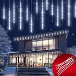 Monzana&reg; Lichterkette Meteorschauer 480 LED Au&szlig;en Wasserdicht 10 R&ouml;hre je 50...