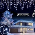 Monzana&reg; Lichterkette 400 LED Au&szlig;en Innen 15m Regenlichterkette Lichtervorhang