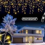 Monzana&reg; Lichterkette 200 LED Au&szlig;en Innen 10m Regenlichterkette Lichtervorhang