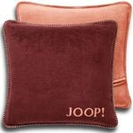 Joop! Kissenh&uuml;lle Uni Doubleface Bordeaux-Orange Baumwolle Polyacryl, Ma&szlig;e: 50cm x
