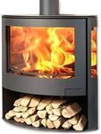 EEK A 3-Scheiben-Design-Kaminofen Panadero IRIS EcoDesign + EXT. Zuluft - 7,8kW