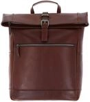Leonhard Heyden Leder Laptoprucksack mit Laptopfach Roma Rucksack Rolltop 5371...