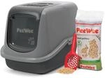 Katzentoilette PeeWee EcoHus Katzenklo mit Haube Katzen WC geschlossen inkl. 3kg