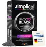 simplicol Back-To-Black Textilfarbe Schwarz 400 g | Farberneuerung f&uuml;r schwarze