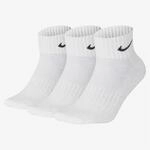 Nike Herren One Quarter Socks 3PPK Value Socken, 3er Pack, Wei&szlig; (White/Black 101),