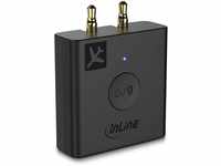 InLine – Flugzeugadapter Bluetooth 5.0 Audio Sender Transmitter für TV, PC, HiFi,