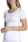 CALIDA Natural Comfort T-Shirt Damen, Rundhalsausschnitt, aus Baumwolle, nat&uuml;rlicher