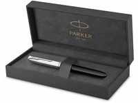 Parker 51 Füller | Schwarzer Schaft mit Chromfarbenen Zierteilen | Füllfederhalter