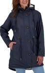 Damen Friesennerz Regenmantel Regenjacke mit Kapuze Wasserdicht Wetterfest