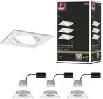 Paulmann 93490 LED Einbauleuchte 3-Step-Dim Nova Coin Basisset schwenkbar eckig...