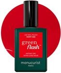 Manucurist Green Flash&trade; Gel Nagellack Kr&auml;ftiges Orangerot Poppy Red - Hema Free UV