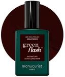 Manucurist Green Flash&trade; Rot Swchartz Gel Nagellack Hollyhock - Hema Free UV Lack,