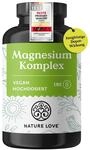 NATURE LOVE&reg; Magnesium Komplex - 180 Kapseln - 400mg elementares Magnesium je