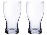 Villeroy und Boch Purismo Beer Pint, 2er-Set, 650 ml, Kristallglas, Klar