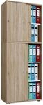 VCM B&uuml;roschrank mit 5 F&auml;chern | moderner Aktenschrank mit Schiebet&uuml;ren |...