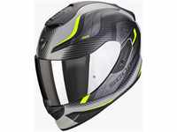 Scorpion EXO-1400 Air Attune Motorrad Helm, Matt Grey-Schwarz-Neon g, L