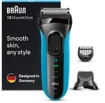 Braun Series 3 Rasierer Herren, 3-in-1-Elektrorasierer, Barttrimmer mit 5
