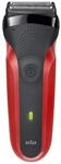 Braun Series 3 300s Afeitadora El&eacute;ctrica Negra/Roja