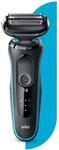 Braun 51-M1000s Series 5 Afeitadora Inal&aacute;mbrica de L&aacute;minas Negra/Azul