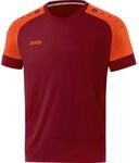 JAKO Herren Trikot Champ 2.0 (Kurzarm), Weinrot/Neonorange, XXL