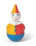 rollytoys Stehaufclown mit Glockensound (ab 3 Jahren, hochwertiger Kunststoff, mit
