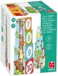 GOULA - Jumbo Spiele - Stapelturm Holzspielzeug mit bunten Tiermotiven - Nummerierte