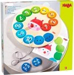 HABA 305288 - F&auml;delspiel Regenbogenraupe, F&auml;delspiel ab 3 Jahren, bunt