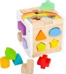 small foot Steckw&uuml;rfel Regenbogen, 13 unterschiedlich geformte Steckelemente aus