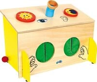 small foot F&uuml;hl-Box aus Holz, Sinnesspiel, schult spielerisch den Tast- H&ouml;r- und