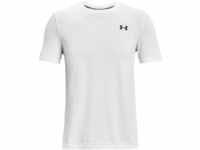Under Armour Men's Seamless Short-Sleeves, White, Large