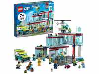 LEGO 60330 City Krankenhaus mit Krankenwagen, Rettungshubschrauber und 12