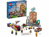 LEGO 60321 City Feuerwehreinsatz mit Löschtruppe, Feuerwehr-Spielzeug mit