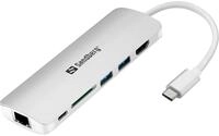 Sandberg USB C Dock HDMI LAN SD USB,61W