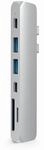 SATECHI 7-in-1 Dual USB-C Pro Hub mit 87W PD-Ladefunktion, HDMI 4K@60Hz,