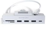 SATECHI USB-C Klemm Hub, f&uuml;r iMac M4, USB-C Daten, 3X USB-A 3.0, Micro-/SD