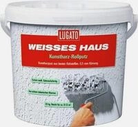 Lugato Weisses Haus Kunstharz Rollputz - K&ouml;rnung 0,5 mm 20 kg