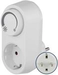 REV Steckdosendimmer &ndash; Dimmer f&uuml;r LED, Gl&uuml;h- & Hochvolt-Halogenlampen - einfache