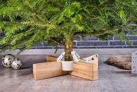 KRINNER Design Weihnachtsbaum Christbaumst&auml;nder Kopenhagen Eiche/wei&szlig; inkl.