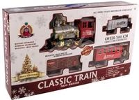 Spetebo XXL Weihnachtszug mit 530 cm Schienen - Eisenbahn 24-teilig mit Licht...