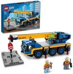 LEGO 60324 City Gel&auml;ndekran, Kran- und LKW-Spielzeug mit Haken, baubares